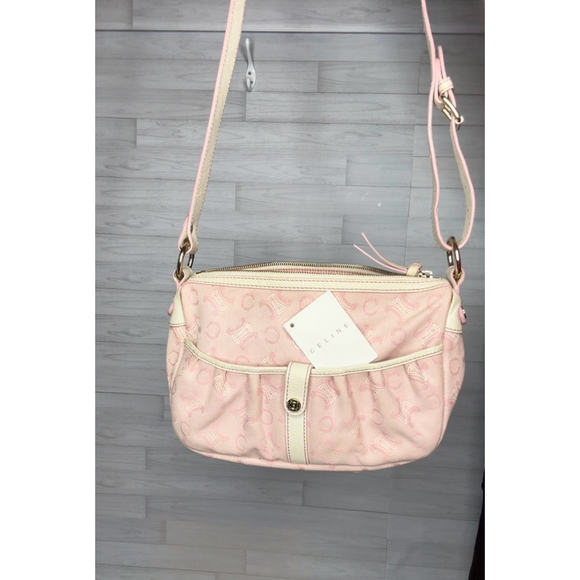 Celine Shoulder Crossbody Bag Pink White with COA EUC sku195667 - Picture 1 of 14